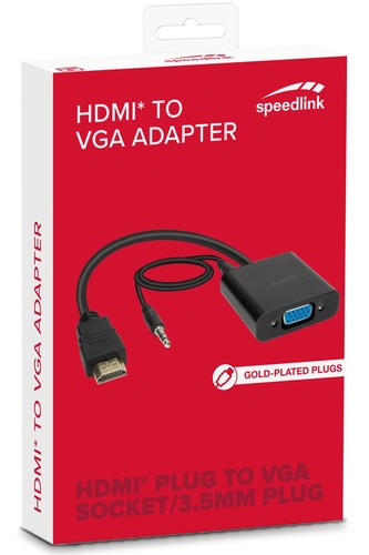 Speedlink HQ HDMI vers VGA adaptateur audio + convertisseur vidéo PC ordinateur portable projecteur TV - Photo 3/3