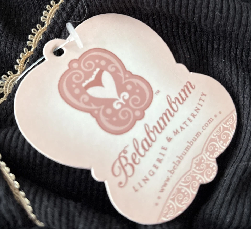 Sujetador para dormir BelaBum Ariel Maternidad negro talla pequeña S NUEVO NUEVO CON ETIQUETAS cómodo Foto 3 de 4