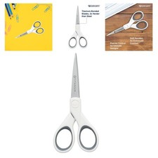 Ergonomic 5-Inch Titanium Bonded Scissors - Ambidextrous Crafting Essential