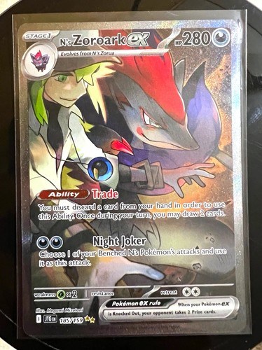 N's Zoroark ex 185/159 Journey Together Special Illustration Rare NM Pokémon
