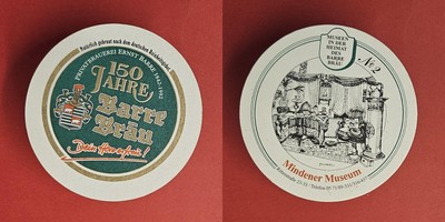 Barre Mindener Museum No2 Brauerei Bierdeckel Bier