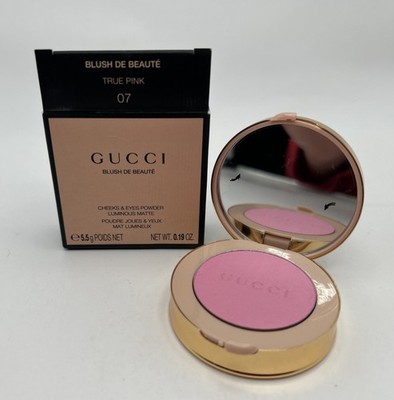 Gucci Blush De Beaute Cheek & Eye Powder Luminous Matte 07 True Pink NEW IN BOX