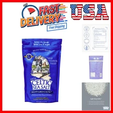 8 oz Resealable Bag of Hand-Harvested Light Grey Sea Salt - Gluten-Free Choice