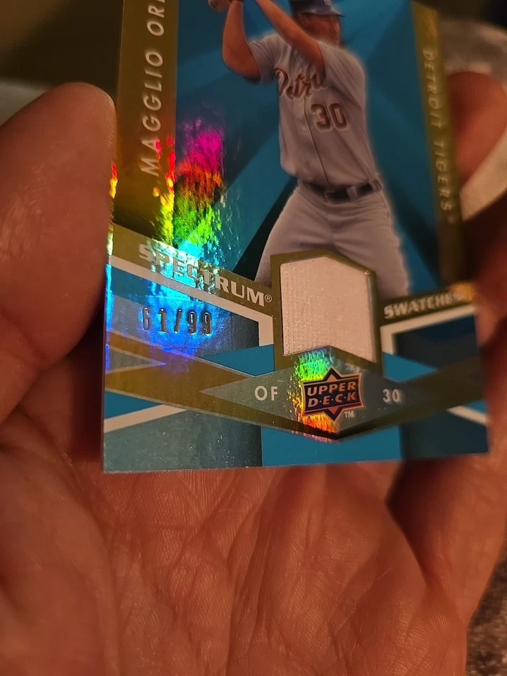 2009 Upper Deck Spectrum - Spectrum Swatches Magglio Ordonez #SS-OR (MEM) /99 - Image 3 of 3