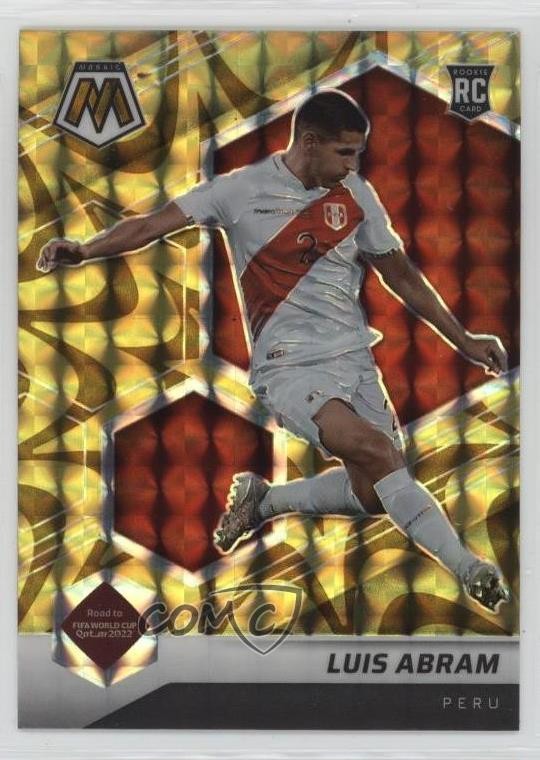 2021 Panini Mosaic FIFA Road to World Cup Reactive Gold Prizm Luis Abram #43 7iu