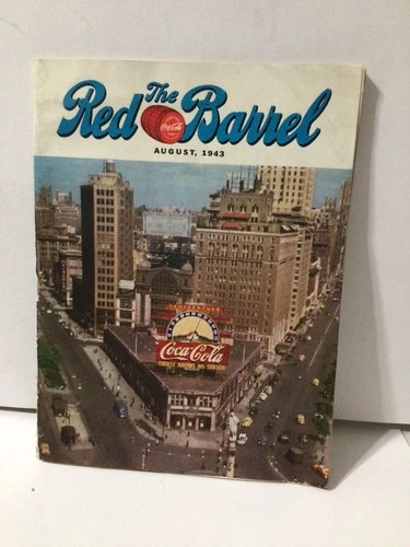 Vintage August 1943 Coca Cola The Red Barrel Employee Magazine Booklet