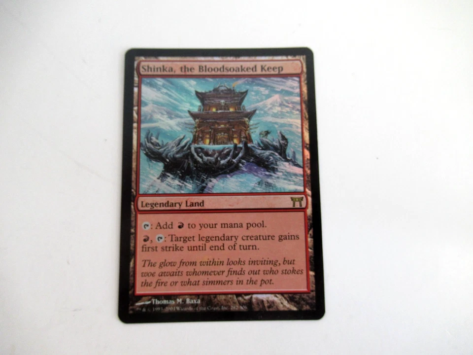 MTG English Shinka, the Bloodsoaked Keep NM Foil Champions of Kamigawa - Image 3 of 4