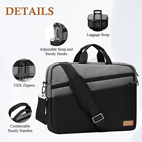 bagasin 15 15.6 16 inch Laptop Computer PC Shoulder Bag Carrying Case, - Photo 5/5