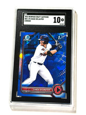 2022 Bowman Draft Sapphire Chase DeLauter 1st Bowman Chrome BDC49 SGC 10**ROY?