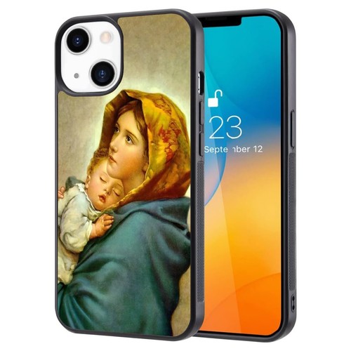 For iPhone SE XS XR Max 5 6 7 8 Plus Virgin Mary Blessed Mother Anti fingerprint - Picture 17 of 25