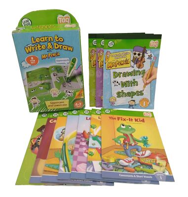 LeapFrog Tag Reading System Learn to Write and Draw  - 8 Books