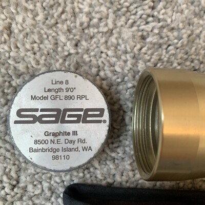 Vtg SAGE Model GFL 890 RPL 9ft 8wt 2pc Graphite 3, USA | eBay