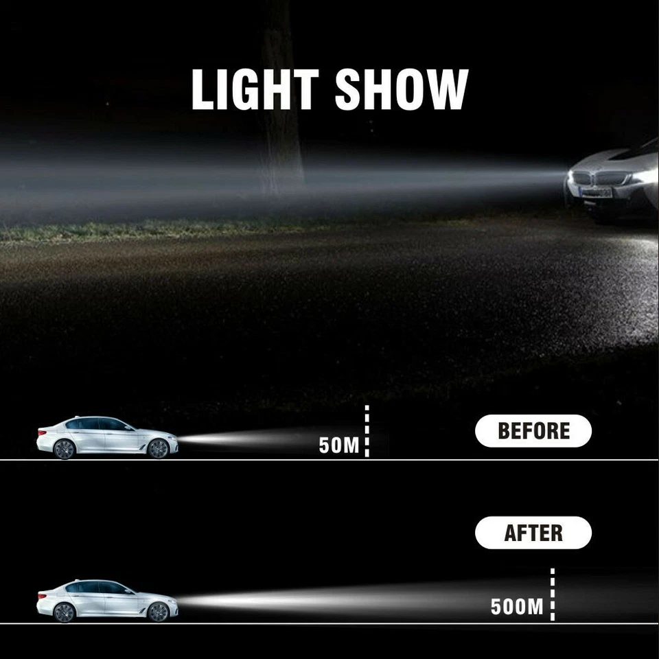 2x D2S 35W 6000K HID Xenon Replacement Low/High Beam Headlight Lamp Bulbs White - Imagem 4 de 4