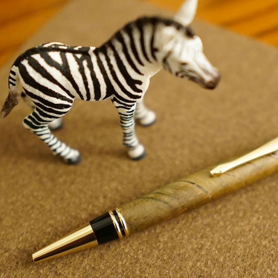 NAGU 60200 Churchill Fountain Pen Kit 24K Gold Chrome Fountain