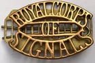 Royal Corps of Signals Shoulder Title Badge Original WW2 Military Memorabilia