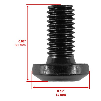 Caltric 4x Rear Brake Disc Bolts For Yamaha Raptor 660R & Other Models - Hex Socket Button Style