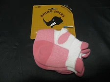 Rhino Socks Womens LARGE Ankle Cut High Performance PINK Cool Max Socks ITALY