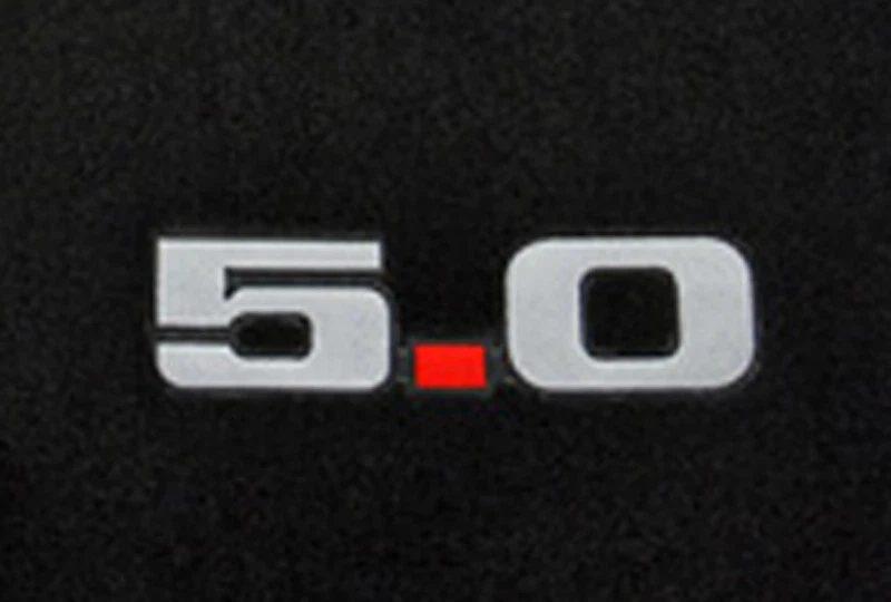 ¡Nuevo! Juego de 4 alfombrillas negras Ford Mustang 5.0 1979-1993 Foto 2 de 4