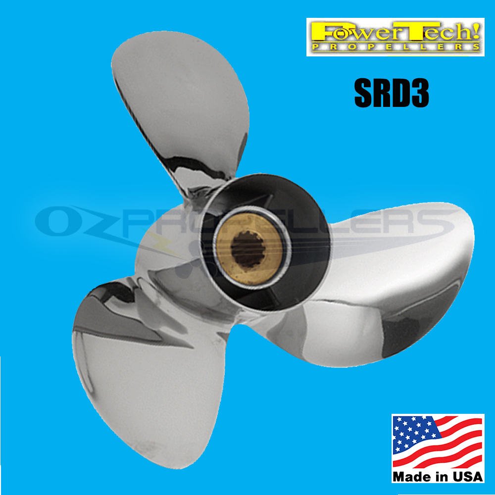 11.25 x 13 Yamaha Stainless Steel Propeller Power Tech 40 50 60hp