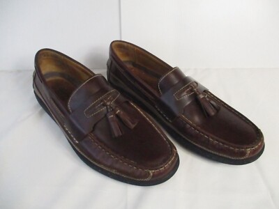 Johnson & Murphy Loafers Mens 10M Kiltie Tasseled Brown  display picture 2