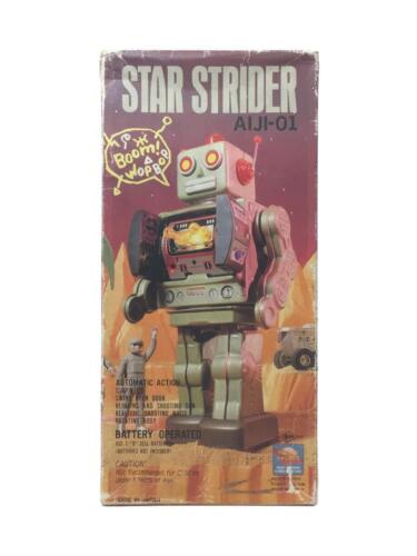 Horikawa Toy STAR STRIDER AIJI-01 Tinplate Robot Grass color figure Junk item - Photo 1 sur 9