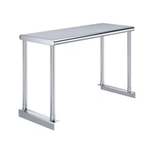 Stainless Steel Single Tier Overshelf