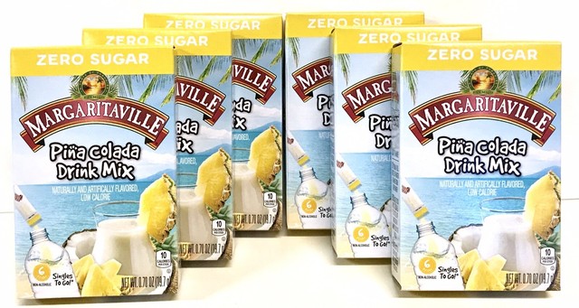 1 Box Margaritaville Singles To Go Pina Colada Drink Mix for sale