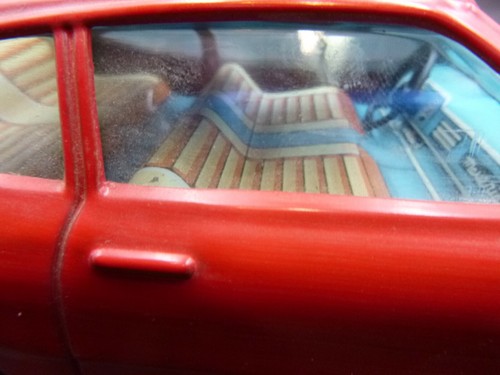 VINTAGE BANDAI VERY RARE TIN FORD MAVERICK W/ REVERSE BATTERY OPERATED - Picture 6 of 6