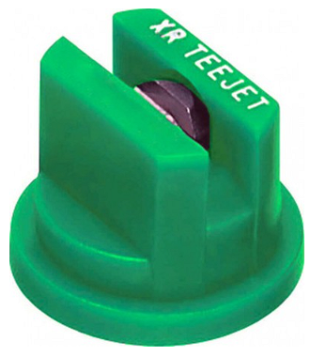Teejet Stainless Extended Range Flat Spray Tip, Green - XR110015VS