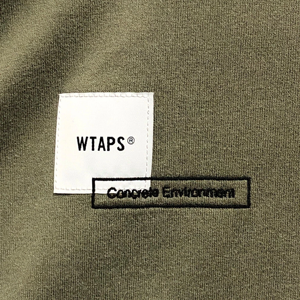 WTAPS 21SS HOME BASE LS / COTTON T-shirt Olive drab 2 Genuine / 31061