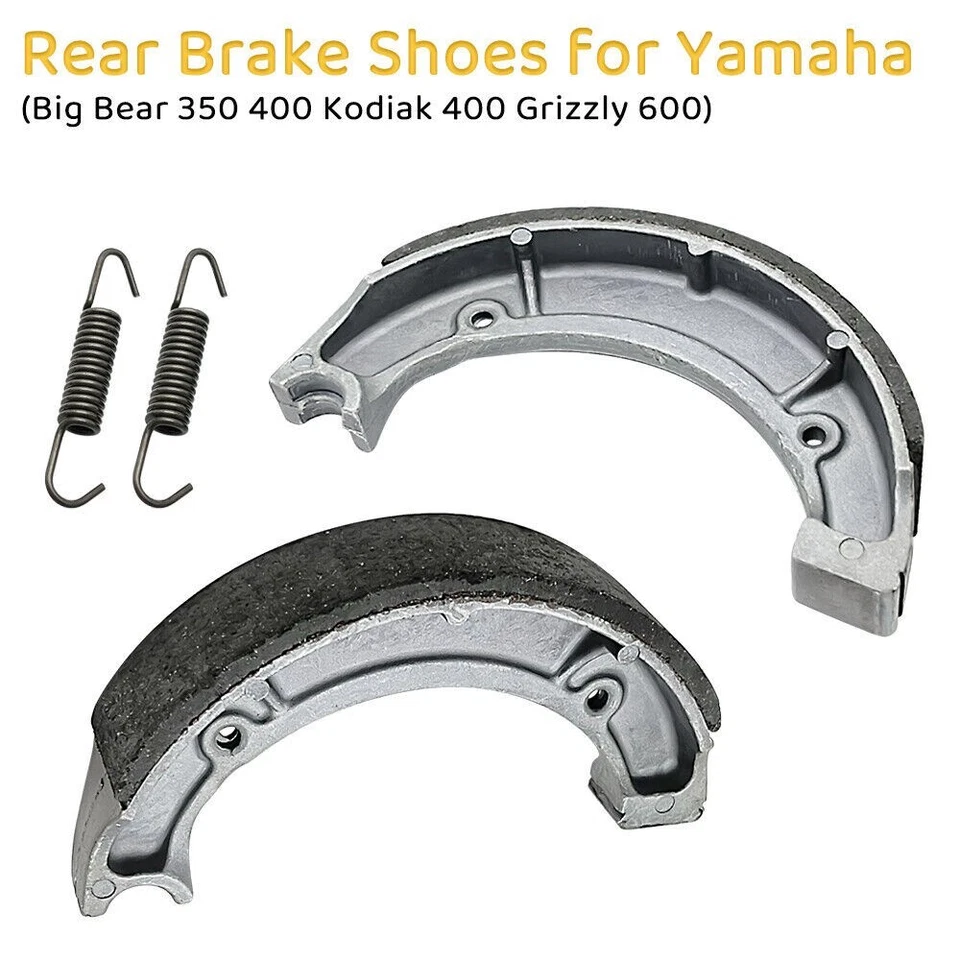 Zapatas de freno traseras aptas para Yamaha YFM350 Big Bear 350 400 y Kodiak 400 y Grizzly 600 Foto 2 de 4