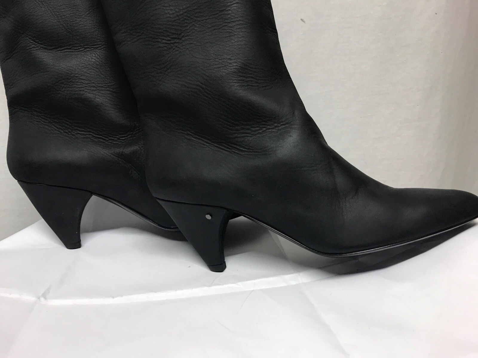 Laurence Dacade Women's Salome Leather Knee High Boots Black Size Euro 40 US 9 image 10