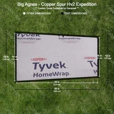 Tyvek Footprint for the Big Agnes Copper Spur Hv2 Expedition Tent