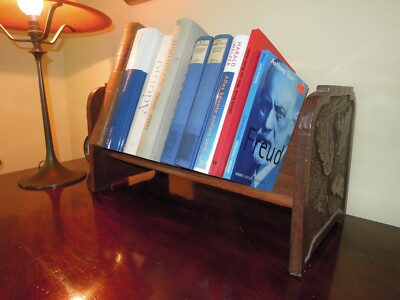 Bücherständer CD Rack Eiche massiv England ca. 1900 Arts & Crafts
