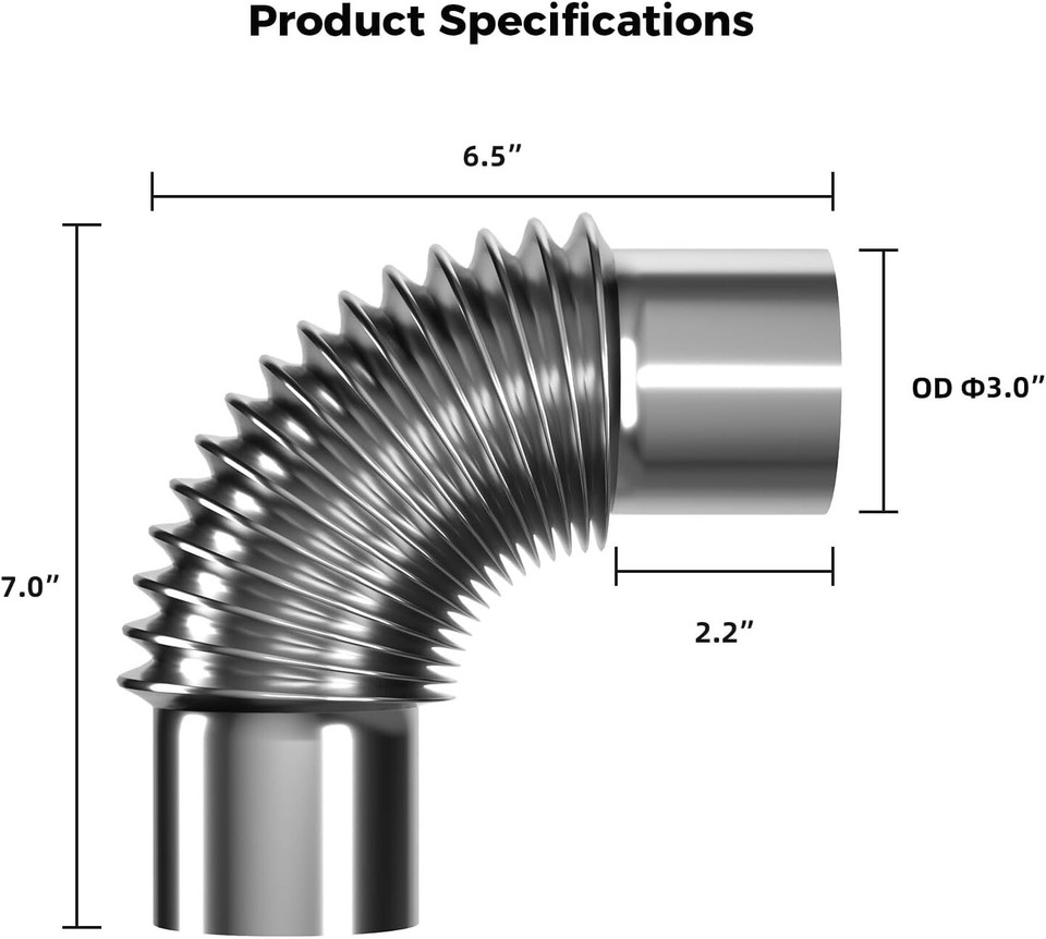 Venting Parts Horizontal Vent Kit for Gas Tankless Water Heater ...