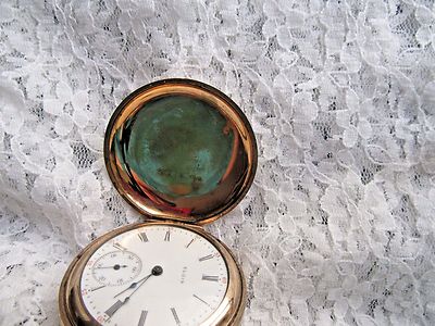 Elgin pocket watch 0sz hunting Case 1909 Gold Filled 15 Jewels