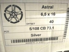 GMP Astral silver 6.5x16" ET40 LK5 108 ML 73.1 Alufelge 16 Zoll