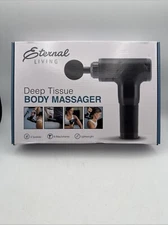 ETERNAL LIFESTYLE 6 SPEED DEEP TISSUE GUN BODY MASSAGER 4 ATTACHMENTS NIB UNUSED