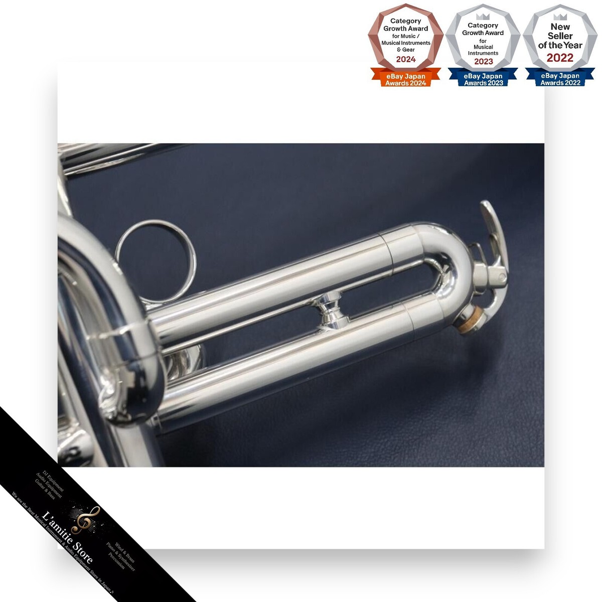 Yamaha YTR-9835 High Bb Key A Xeon Piccolo Trumpet YTR9835 JP Case