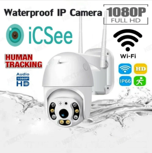 2X TELECAMERA TELECAMERE ESTERNA ICSEE CAM PTZ WIFI CAMERA  NEW WIRELESS ESTERNO - Immagine 2 di 4