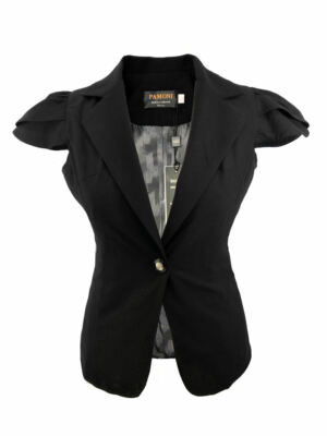 Women's Fitted Single Button Cap-Sleeve Waistcoat | eBay