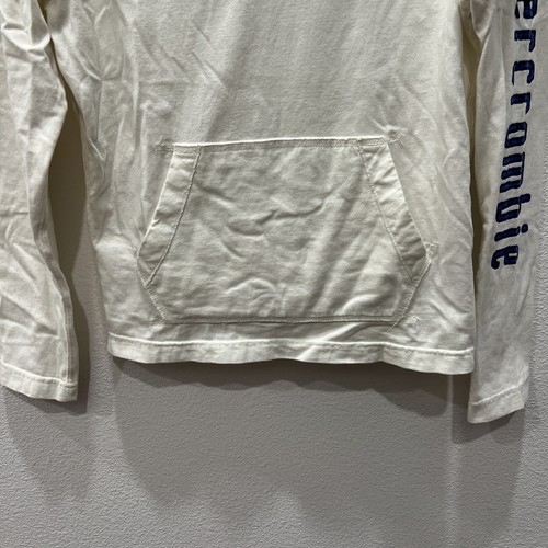 Abercrombie Kids Hoodie Pockets Heritage Varsity Preppy Kidcore Academia SZ M - Picture 2 of 7