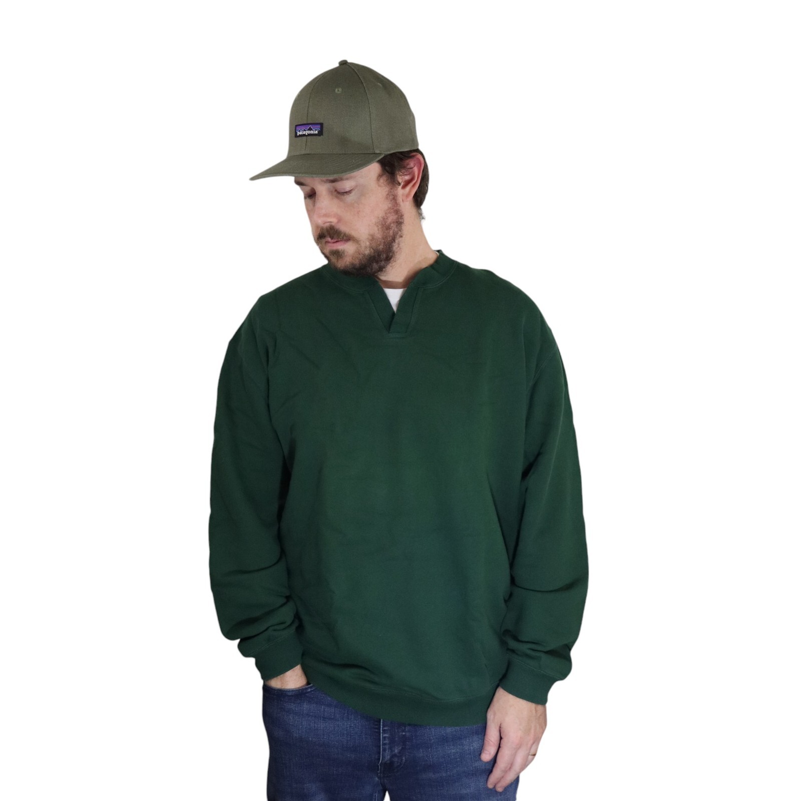 Vtg Pendleton Pullover Cotton V-Neck Sweatshirt M… - image 1