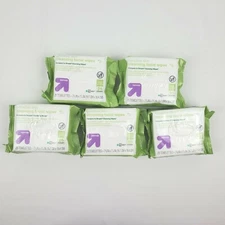 5X Up & Up Sensitive Skin Makeup Remover Cleansing Towelettes Wipes 25 Ct Each 