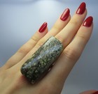 925 Sterling Silver adjustable Statement Ring with Genuine BALTIC AMBER stone