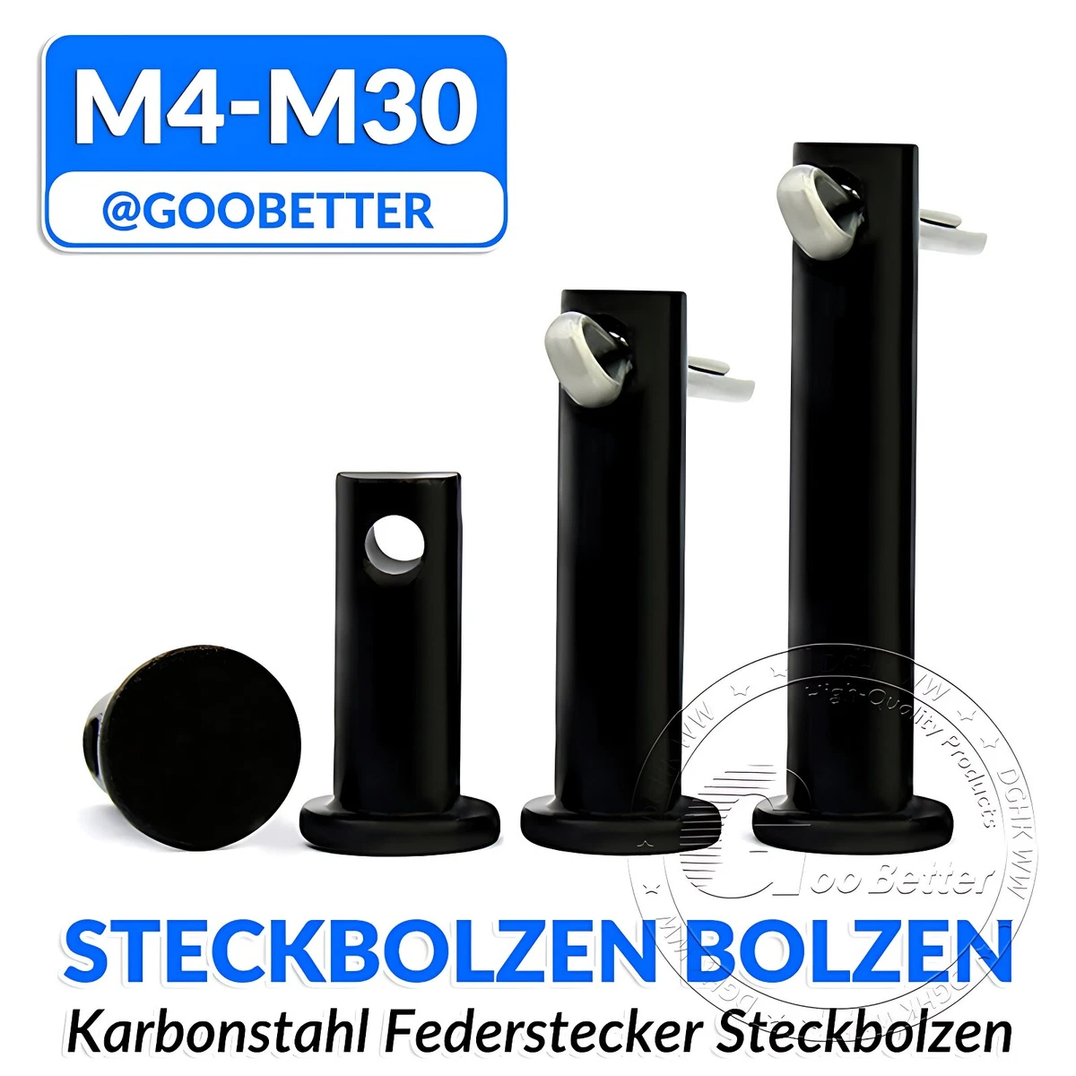 2 Goupilles De Sécurité à Tête En T - Diamètre 12mm, Longueur 80mm, Acier Inox 304, Neuves