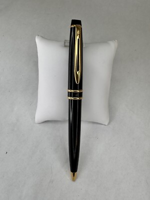 Waterman Expert MK1 Ballpoint Pen (black/gold) Lacquer Classic Paris France RARE