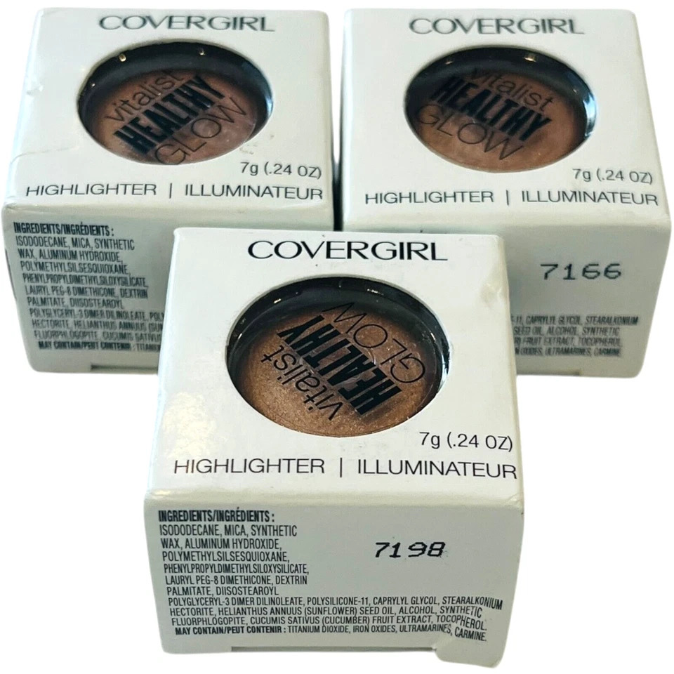 COVERGIRL Make Up Highlighter Vitalist Healthy Glow 7g / Shade 3 - LOT of 3 - Image 4 of 4