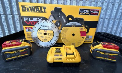 DeWalt DCS692X2 60V Max Brushless 9  Cut Off Saw Kit