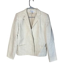 Chaus Linen Blend Blazer Size 10